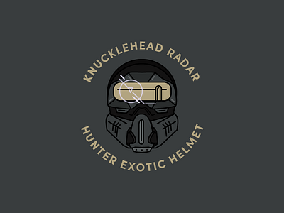 Knucklehead Radar Helmet design destiny exotic helmet hunter illustration ps4