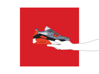 Nike Air Max 90 Flyknit air airmax airmax90 am90 flyknit illustration nike shoe sneaker