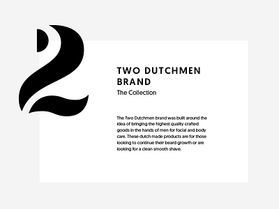 Two Dutchmen type system branding design dutchmen logo markup two