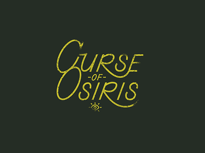 Curse of Osiris 2 curse destiny handwritten lettering osiris type