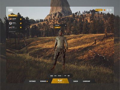 My take on PUBGs interface