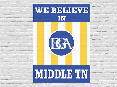 We Believe in Nashville Support branding design illustration