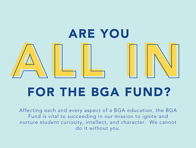 BGA Fund Ad for Echo, the Alumni Magazine branding campaign creative logo design illustration