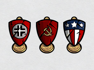 Choose your side! emblem game art shield war ww2