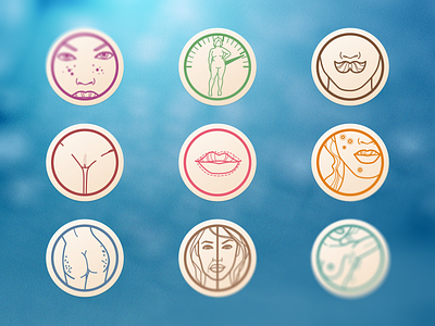 Aesthetic Medicine Badge Icons