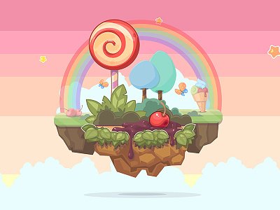 Magic Islands candy game rainbow