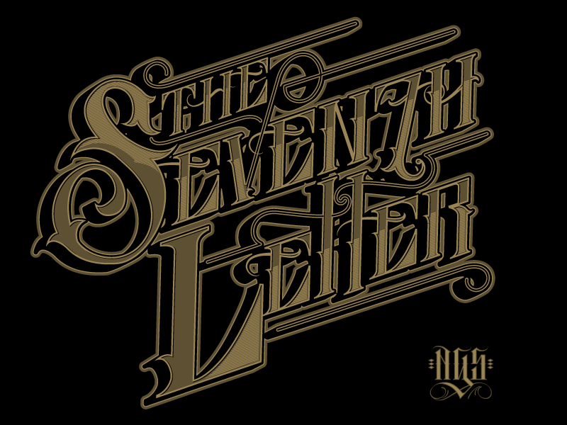 The Seventh Letter  Hand lettering logo Graffiti murals Graffiti alphabet