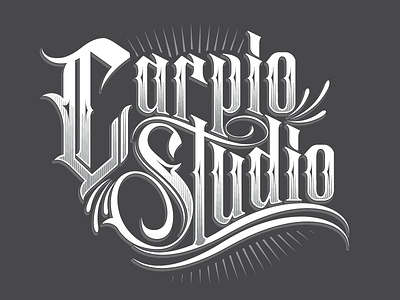 Carpio Studio digital graphic design lettering logo logotype typography video studio
