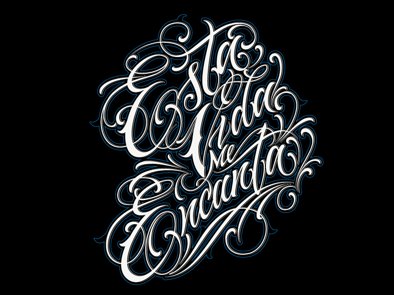 Esta Vida Me Encanta (Ckan's Quote) by Catrin Valadez on Dribbble