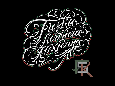 Fuska Fsk (Herencia Mexican) alternative lettering monogram script tattoo type urban