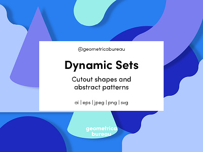 Dynamic Sets colour creative market cutouts design resources geometric graphic design illustration monochrome on trend pattern poster set shapes