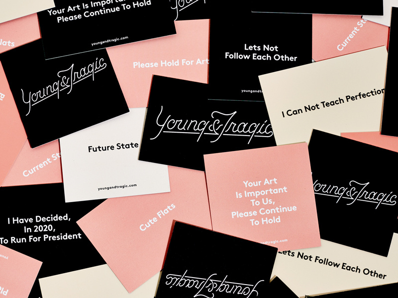Y&T sans-serif handwritten script black coral