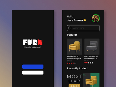 FURN. Furniture UI [First Design] design figma first furniture ui