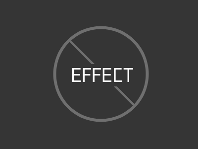 No Effect effect no