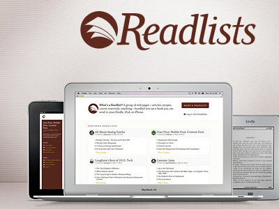 Readlists artwork devices mobile red screenshots