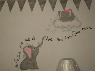 Baby room baby elephant baby room elephant painting