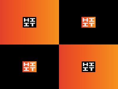HIIT Logo branding design logo thick lines