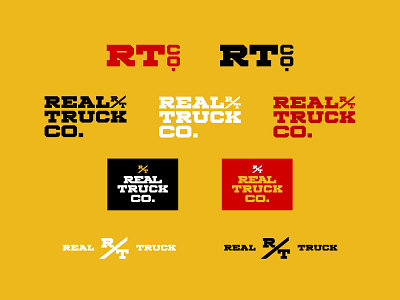 Real Truck Logo branding design logo typography wordmark