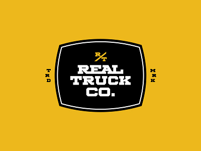 Real Truck Logo branding design logo type design typography wordmark