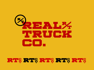 Real Truck Logo branding design logo typography vector wordmark