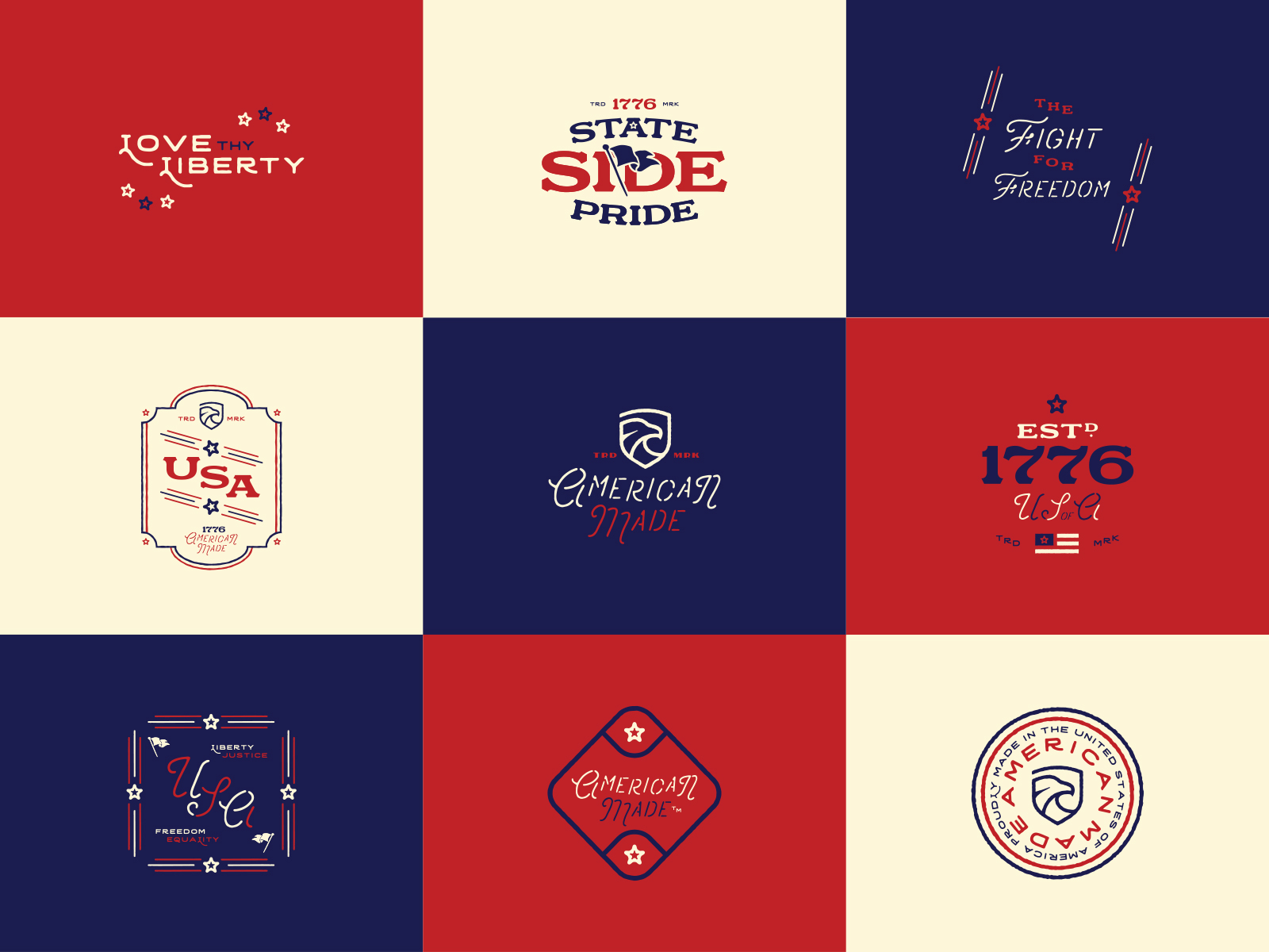 State Side Pride Series Collage by Dave Bullen on Dribbble