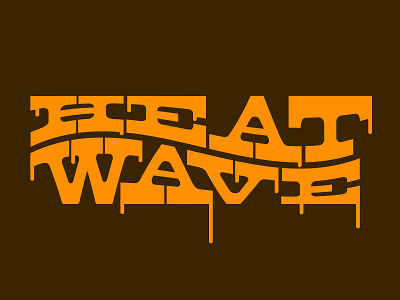 Heat Wave design type typography wordmark