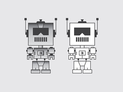 Bit•E•Bots design icon illustration robot vector
