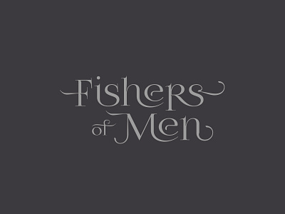 Matthew 4:19 – Fishers of Men branding christianity design faith jesus type typography wordmark
