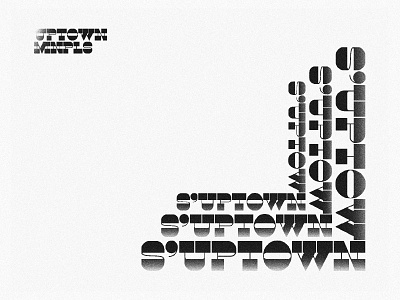 S'Uptown branding design logo type typography wordmark