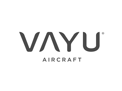 Vayu Aircraft logo - flat aeonis aerospace aircraft drones logo logotype typeface