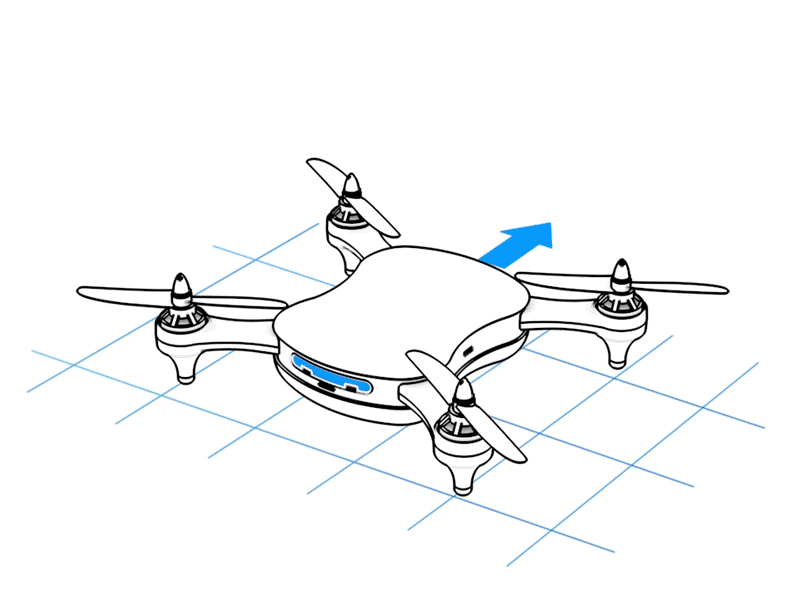 Compass calibration for a drone 3d animation compass drone instructional on white wireframe