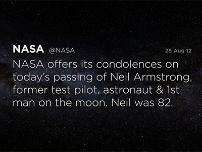 Neil Armstrong tribute 3dsmax after effects armstrong gotham mograph motion graphics nasa neil space twitter