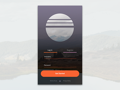 Day 1: Sign Up dailyui mobile signup tycho ui