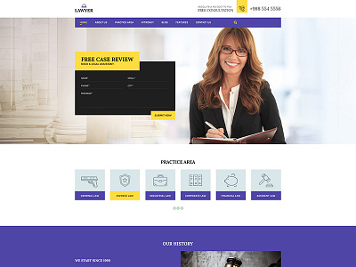 The Lawyer advocate attorney business clean lawyer legal minimal theme typo ui ux web