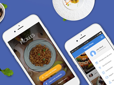 Pickles Mobile app app dashboard flat food health ios mobile ui ux
