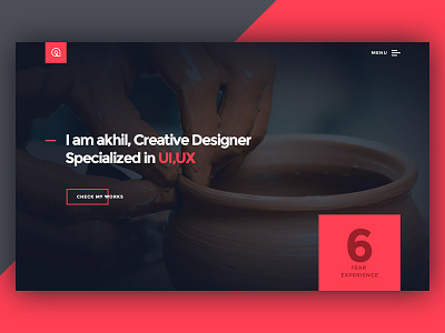 Portfolio : Redesign clean design designer freelancer portfolio re design responsive ui ux website wp