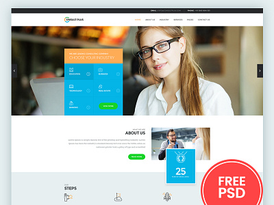 Consultancy Freebie agency blog business color corporate free psd. ui freebie freelancer minimal portfolio typo ux