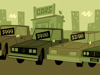 Used Cars illustrator vector