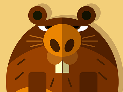 HOA President Beaver illustrator vector