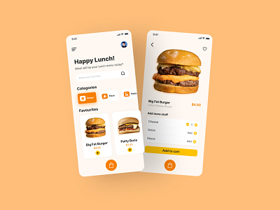 Food App Design 3d animation app branding design graphic design icon illustration logo motion graphics ui ux vector web