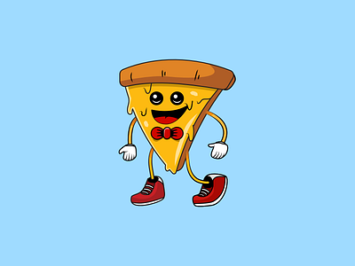 Pizza Mascot app branding design icon illustration logo mascot pizza ui ux vector web