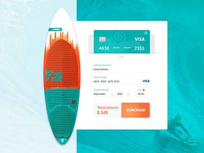 Credit Card Checkout design flat typography ui ux web website