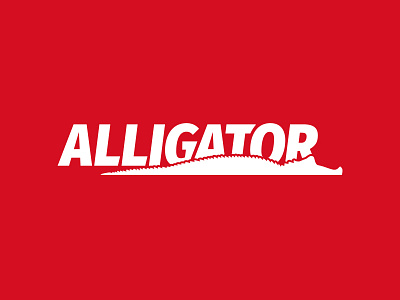 ALLIGATOR alligator brand croc graphic letter logo logotype mark