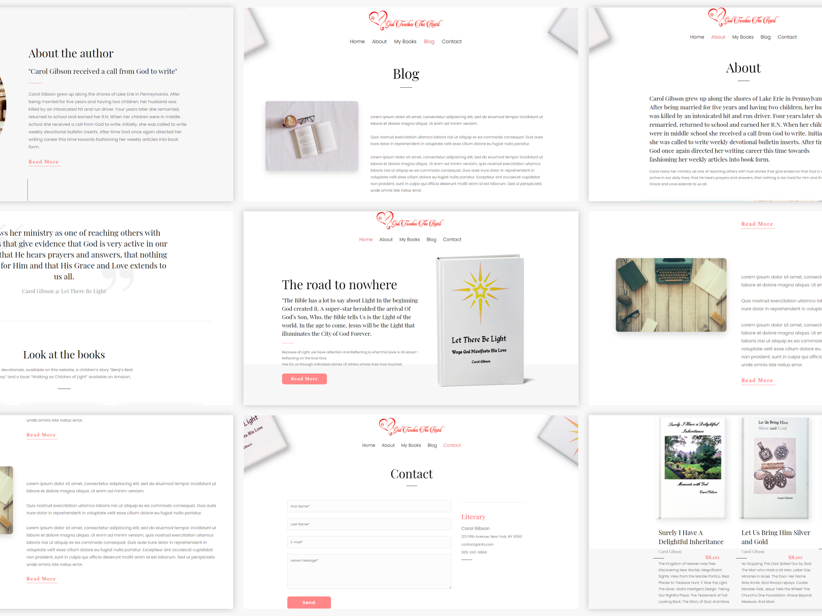 Book Promotion Site Design (WORDPRESS) By MySpace Creative Studio On ...