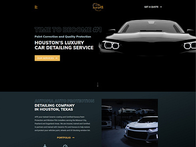 Luxury Auto Detailing Business / Web Design & Development creative agence creative agency creative studio studio wordpress