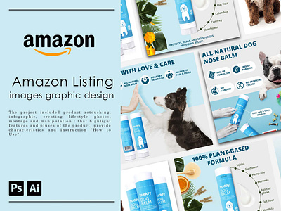 Amazon Images Graphic Design for Pet product 3d animation branding design graphic design illustration logo motion graphics photo photoshop product product page product photo ui web design wordpress