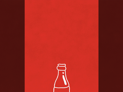 Coca Cola Valentine's day bottle celanimation coca-cola typography