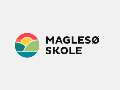 Maglesø Skole logo colors denmark design logo school logo