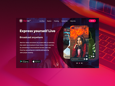 Swive Live design landing landingpage swive ui ux website