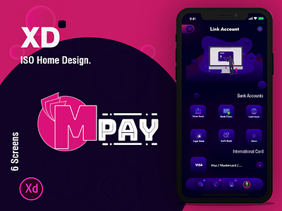 Mpay - online banking app concept app design concept e commerce e commerce app illustration mobile bank ui ux vector